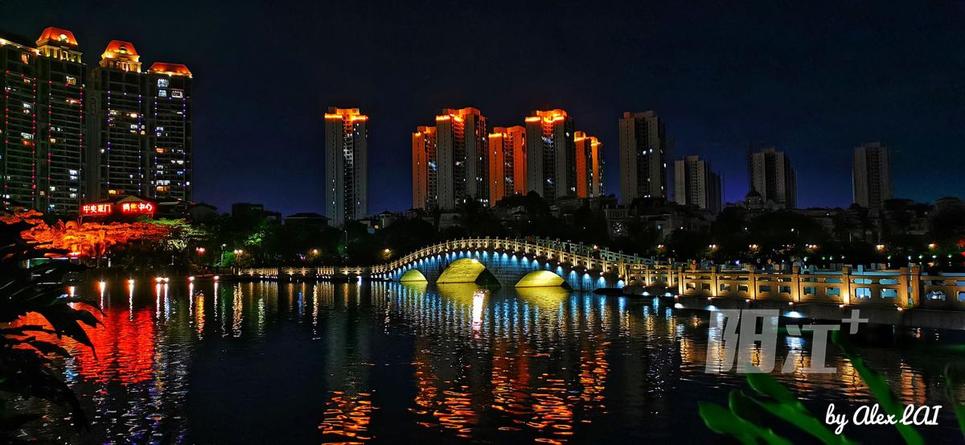 鸳鸯湖夜景 | 阳江图片网
